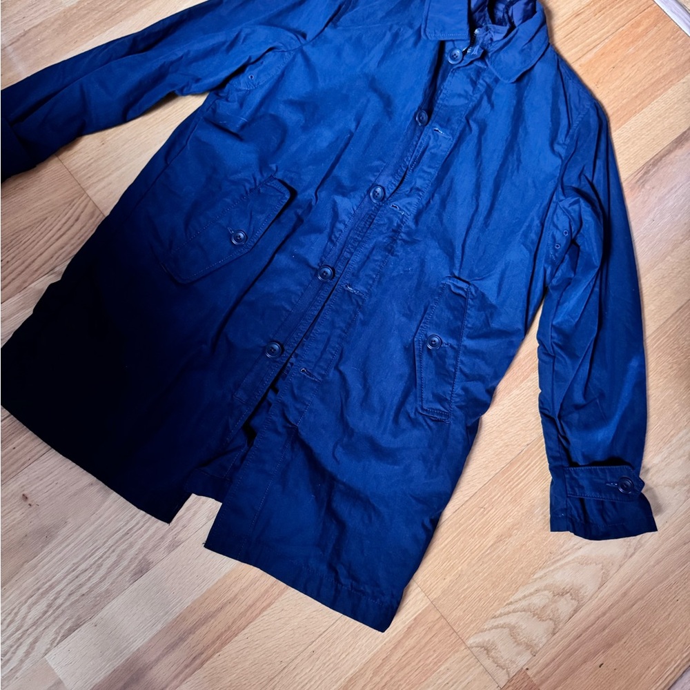 Abercrombie & Fitch Navy Trench Coat